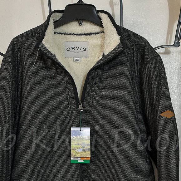 Orvis Sweaters Orvis Men Fleece Lined 4 Zip Pullover Gray Poshmark